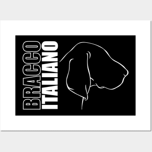 Bracco Italiano profile dog mom gift Posters and Art